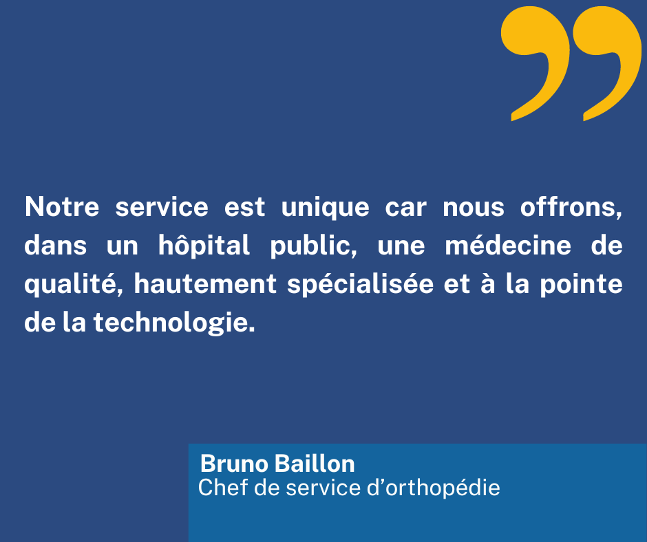 Dr Bruno Baillon : nouveau chef de service