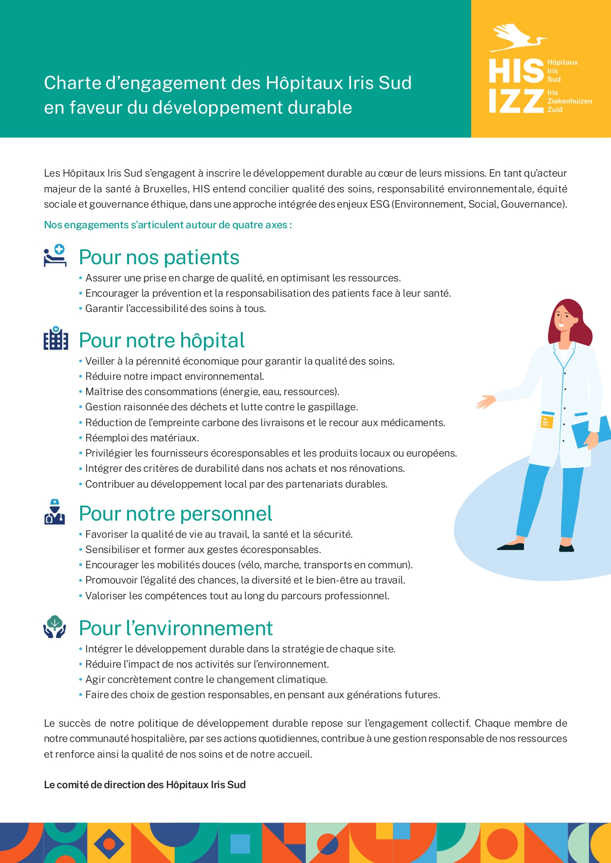 Charte développement durable HIS